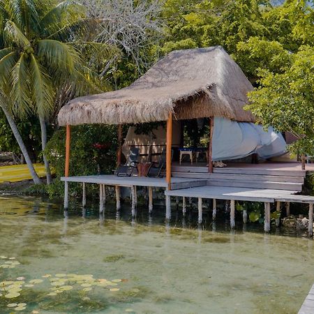 Private Bungalow @ Bacalar 7 Colors Lagoon Exterior foto