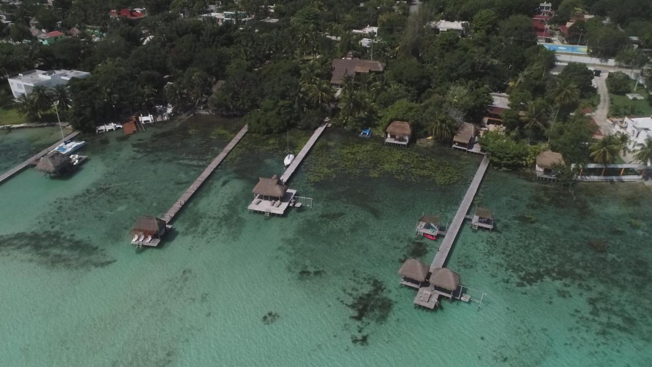 Private Bungalow @ Bacalar 7 Colors Lagoon Exterior foto